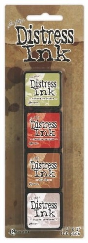 Zestaw 4 tuszów Tim Holtz Distress Mini Ink Pads - Kit 11 TDPK40415 Ranger