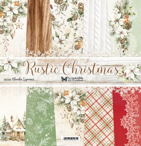 Zestaw papierów 30x30 Rustic Christmas ScrapAndMe
