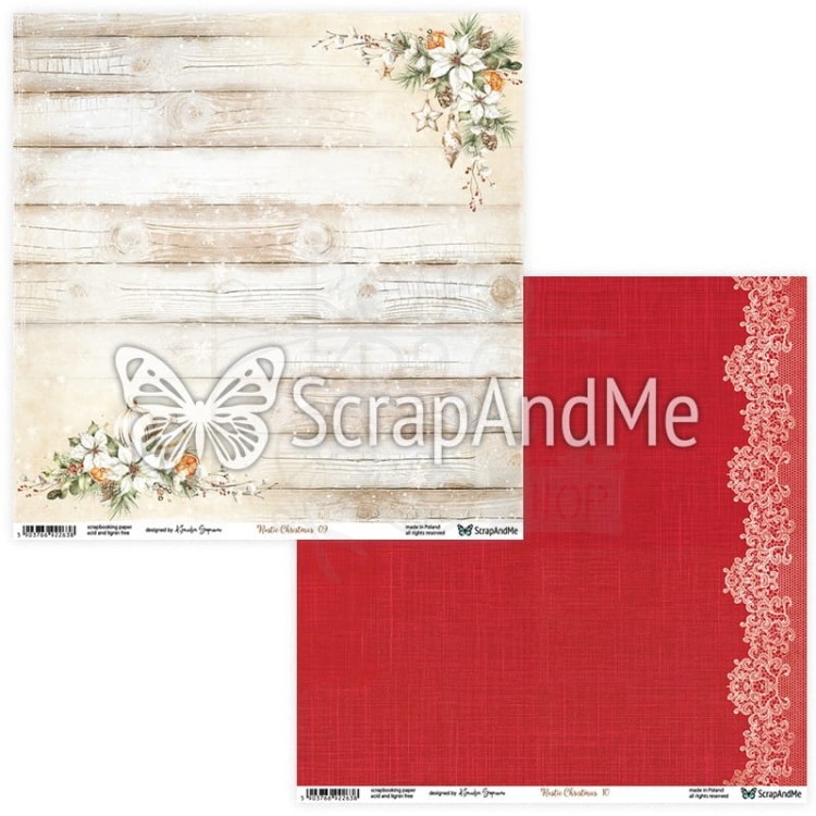 Zestaw papierów 30x30 Rustic Christmas ScrapAndMe