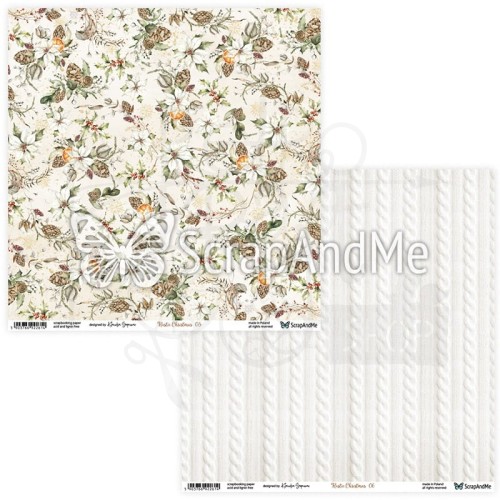 Papier do scrapbookingu 30x30 Rustic Christmas 05/06 ScrapAndMe