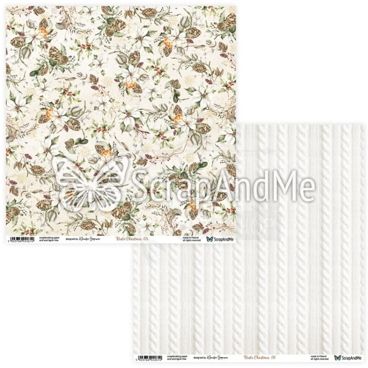 Papier do scrapbookingu 30x30 Rustic Christmas 05/06 ScrapAndMe