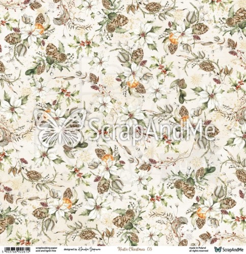 Papier do scrapbookingu 30x30 Rustic Christmas 05/06 ScrapAndMe