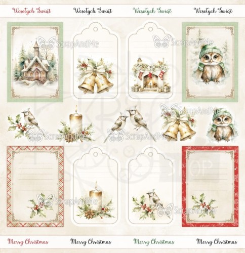Papier do scrapbookingu 30x30 Rustic Christmas okładka ScrapAndMe