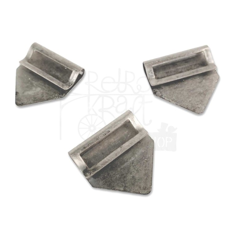 Ozdoby metalowe klipsy Curators Index Clips antyczne srebro 8szt VAE-35564 49 And Market