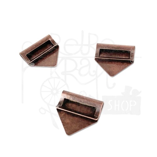 Ozdoby metalowe klipsy Curators Index Clips antyczny mosiądz 8szt VAE-35557 49 And Market