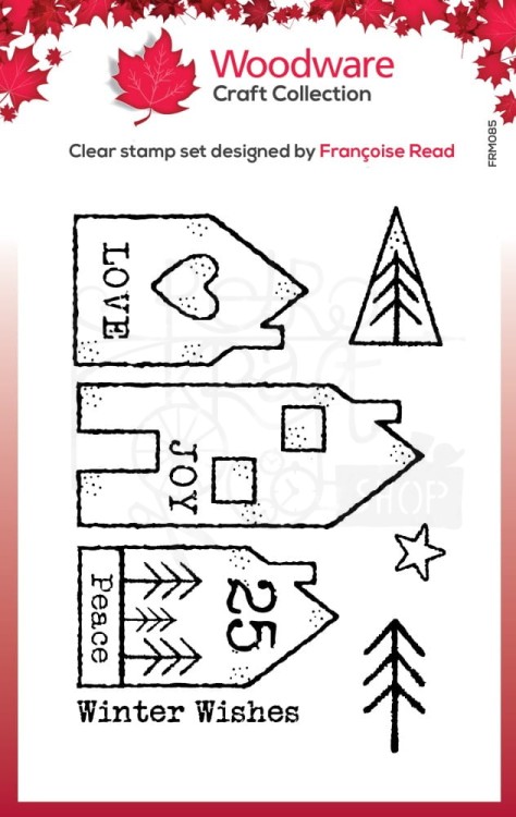 Stempel akrylowy Singles Nordic Houses FRM085 Woodware Craft Collection