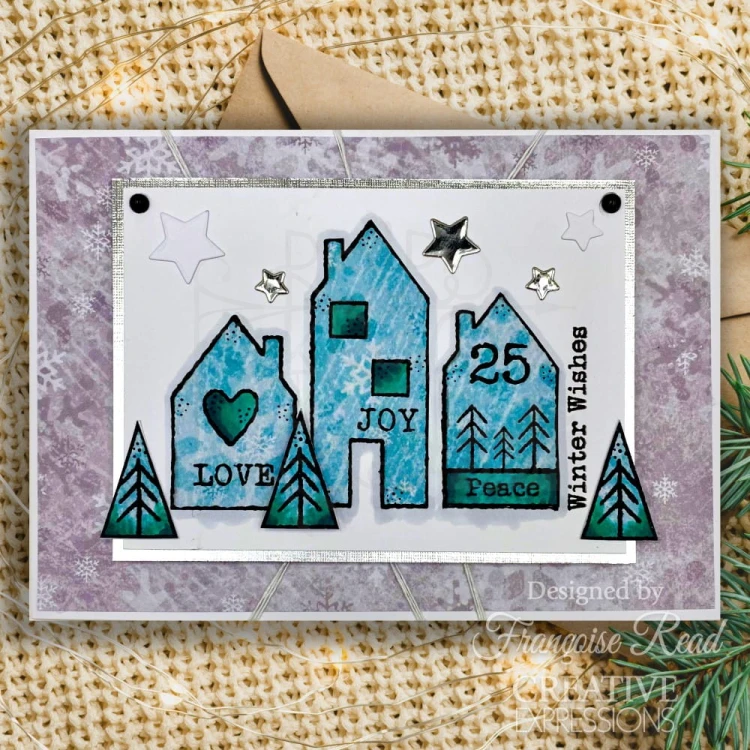 Stempel akrylowy Singles Nordic Houses FRM085 Woodware Craft Collection