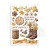 Papier washi A5 Golden Harmony 8 arkuszy SBW11 Stamperia