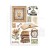 Papier washi A5 Golden Harmony 8 arkuszy SBW11 Stamperia