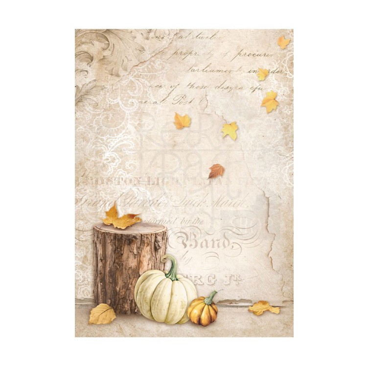Papier ryżowy A6 Golden Harmony Backgrounds tła - zestaw 8szt DFSAK6029 Stamperia