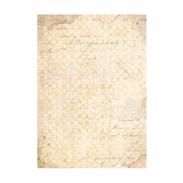 Papier ryżowy A6 Golden Harmony Backgrounds tła - zestaw 8szt DFSAK6029 Stamperia
