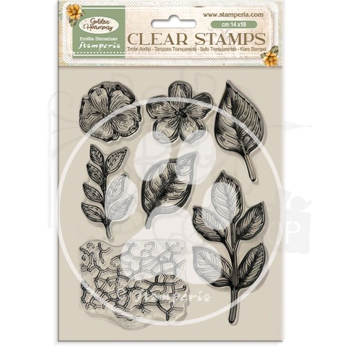 Stempel akrylowy 14x18cm Golden Harmony WTK201 Stamperia