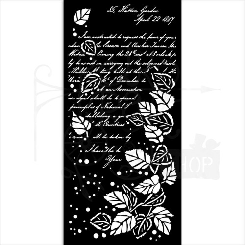 Szablon maska 12x25cm Golden Harmony List KSTDL102 Stamperia