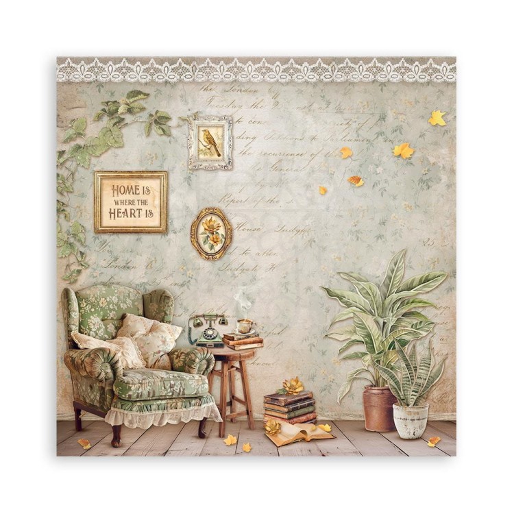 Zestaw papierów jednostronnych do scrapbookingu 20x20 Golden Harmony 22 arkusze SBBSXB05 Stamperia