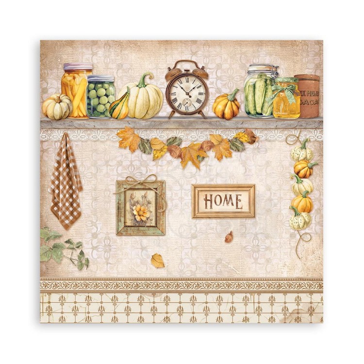 Zestaw papierów jednostronnych do scrapbookingu 20x20 Golden Harmony 22 arkusze SBBSXB05 Stamperia