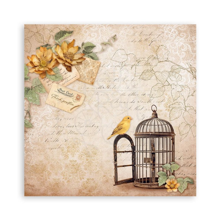 Zestaw papierów jednostronnych do scrapbookingu 20x20 Golden Harmony 22 arkusze SBBSXB05 Stamperia
