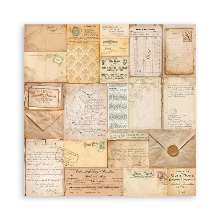 Zestaw papierów jednostronnych do scrapbookingu 20x20 Golden Harmony 22 arkusze SBBSXB05 Stamperia