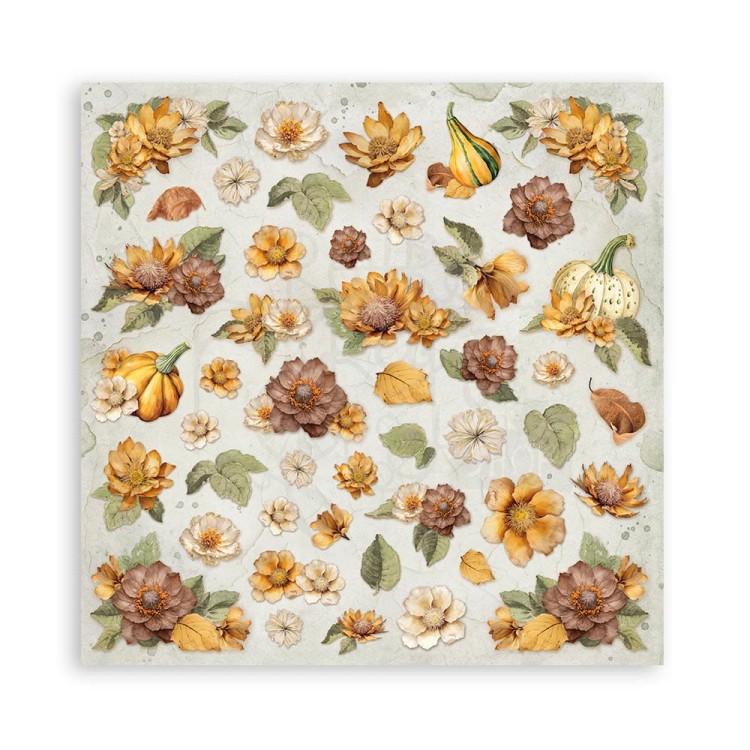 Zestaw papierów do scrapbookingu 20x20 Golden Harmony SBBS114 Stamperia