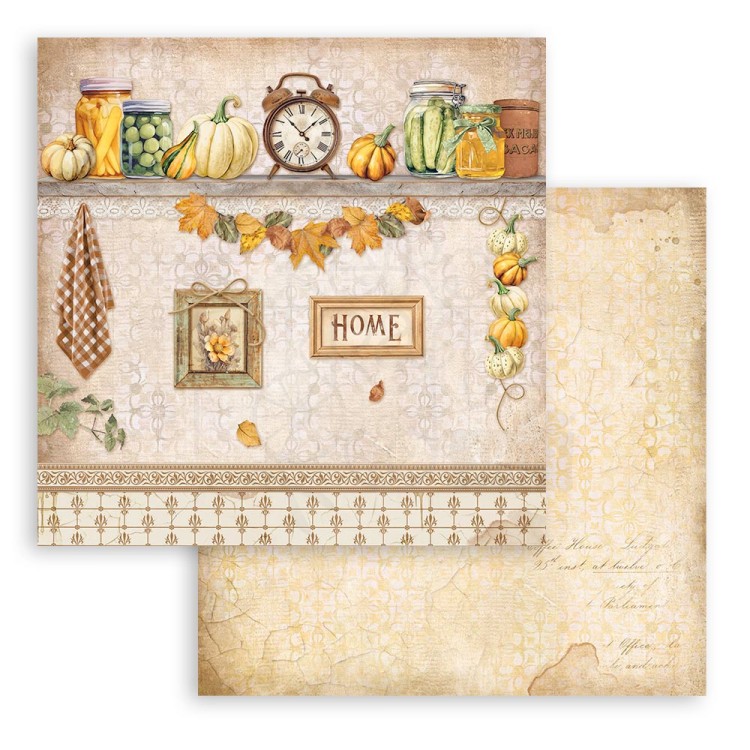 Zestaw papierów do scrapbookingu 20x20 Golden Harmony SBBS114 Stamperia
