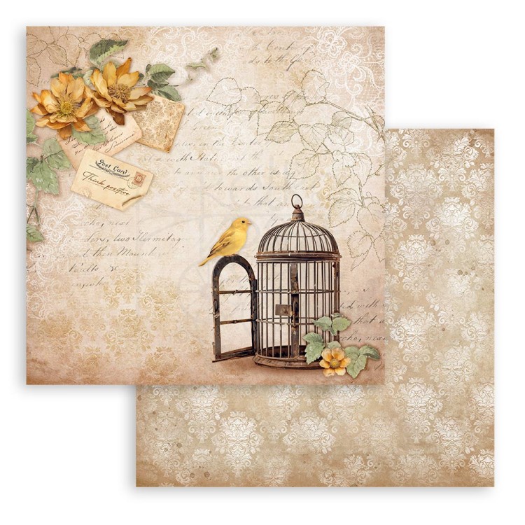 Zestaw papierów do scrapbookingu 20x20 Golden Harmony SBBS114 Stamperia
