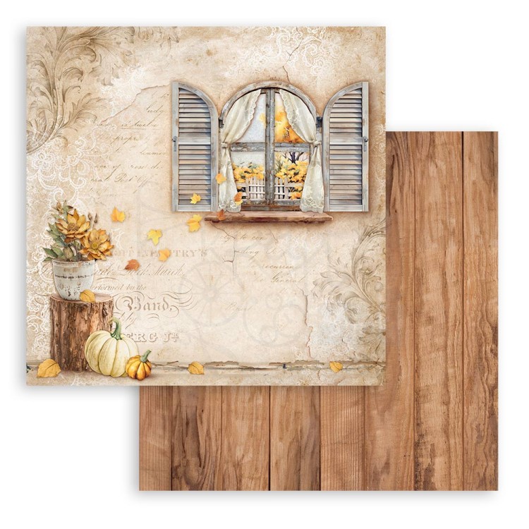 Zestaw papierów do scrapbookingu 20x20 Golden Harmony SBBS114 Stamperia