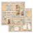 Zestaw papierów do scrapbookingu 20x20 Golden Harmony SBBS114 Stamperia