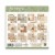 Zestaw papierów do scrapbookingu 20x20 Golden Harmony SBBS114 Stamperia