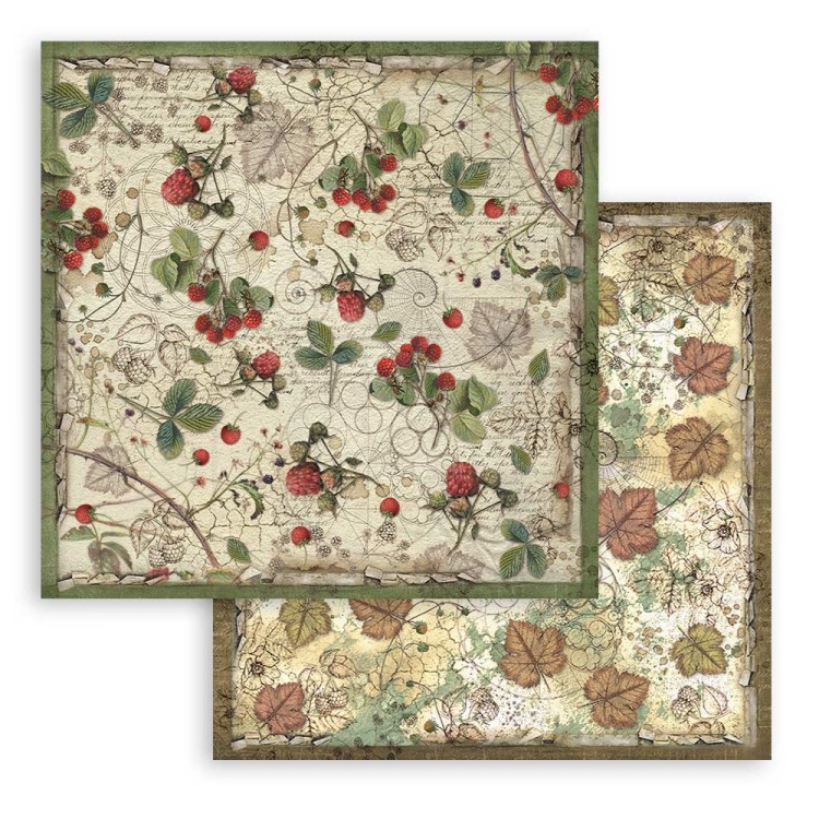 Zestaw papierów do scrapbookingu 20x20 Forest SBBS06 Stamperia