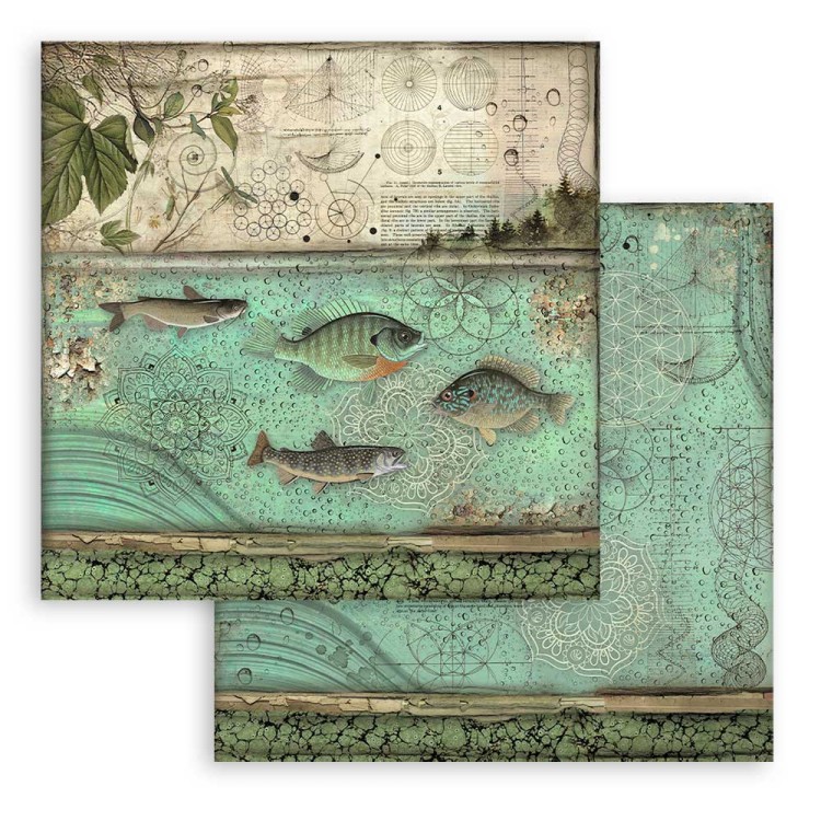 Zestaw papierów do scrapbookingu 20x20 Forest SBBS06 Stamperia