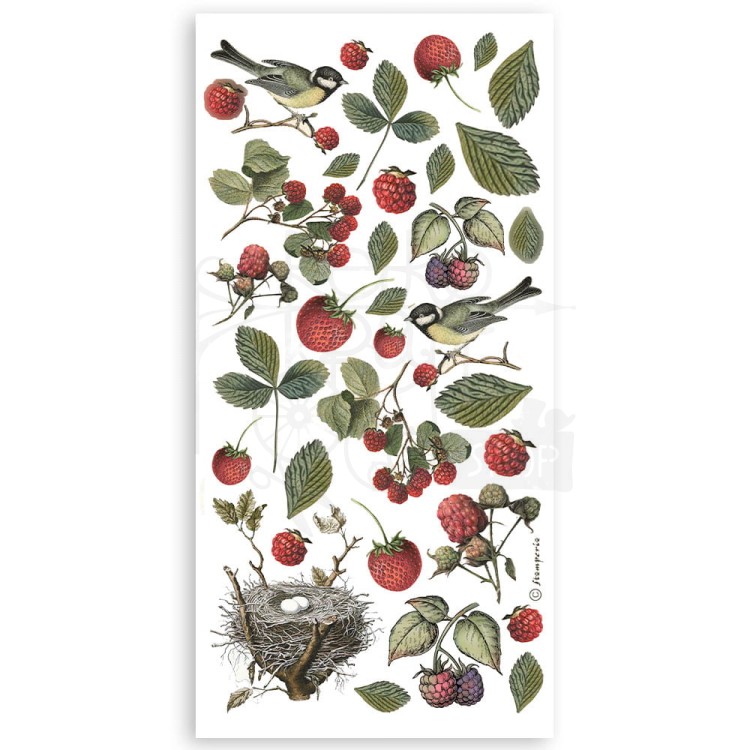 Ozdoby papierowe Die-cuts 15x30cm Forest 4 arkusze SBBCT02 Stamperia