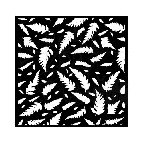 Szablon maska 18x18cm Forest Liski paproci tło KSTDQ117 Stamperia