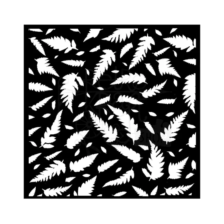 Szablon maska 18x18cm Forest Liski paproci tło KSTDQ117 Stamperia