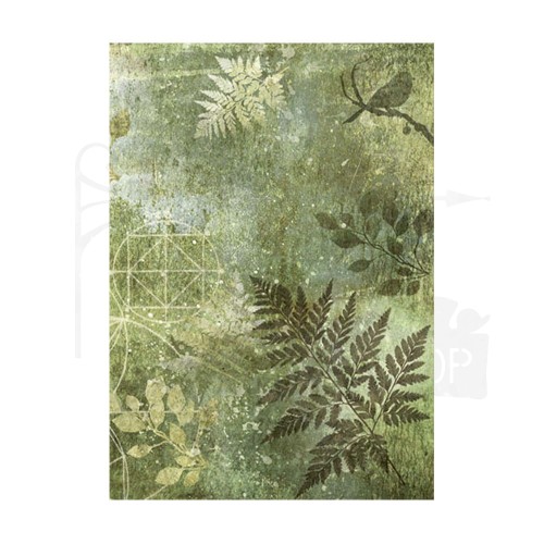 Papier ryżowy A6 Forest Backgrounds tła - zestaw 8szt DFSAK6030 Stamperia
