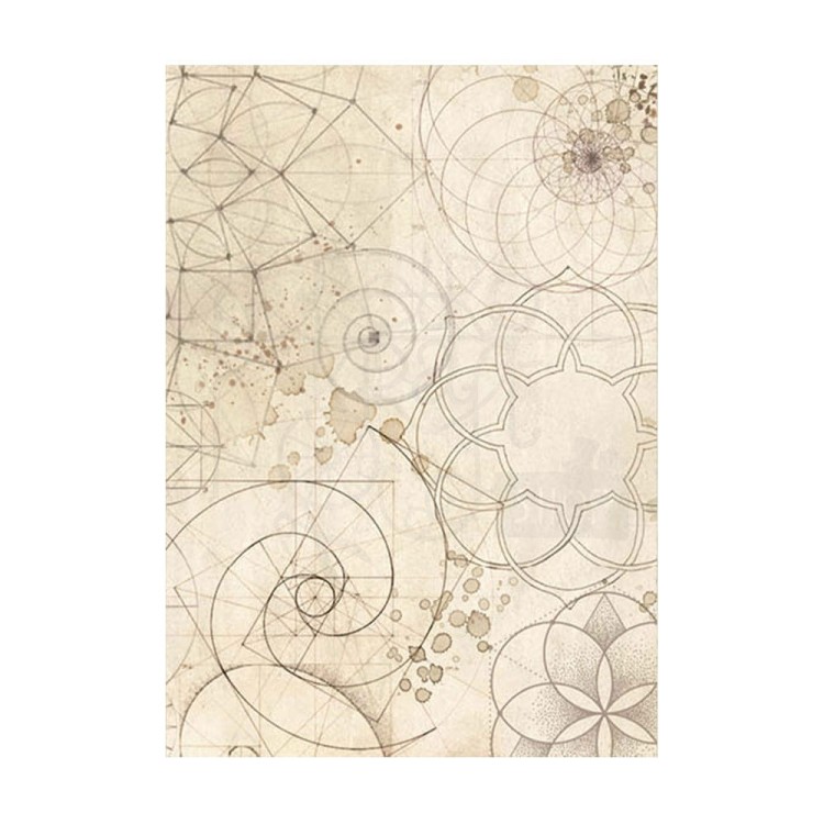 Papier ryżowy A6 Forest Backgrounds tła - zestaw 8szt DFSAK6030 Stamperia