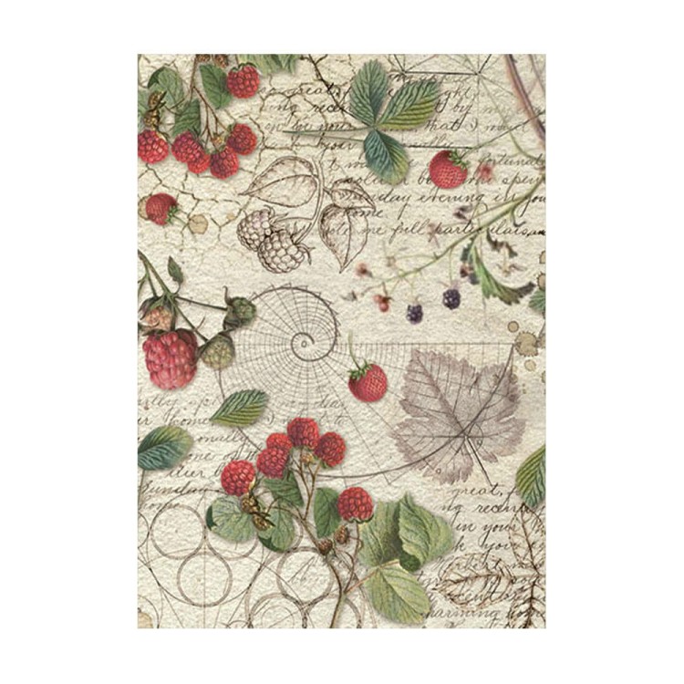 Papier ryżowy A6 Forest Backgrounds tła - zestaw 8szt DFSAK6030 Stamperia