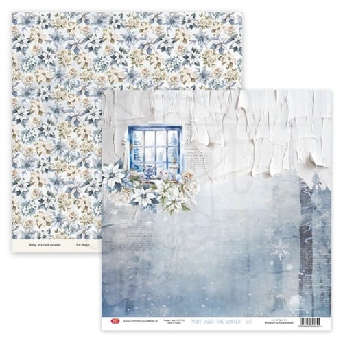 Papier do scrapbookingu 30x30 Paint Over The Winter 02 Craft&amp;You Design