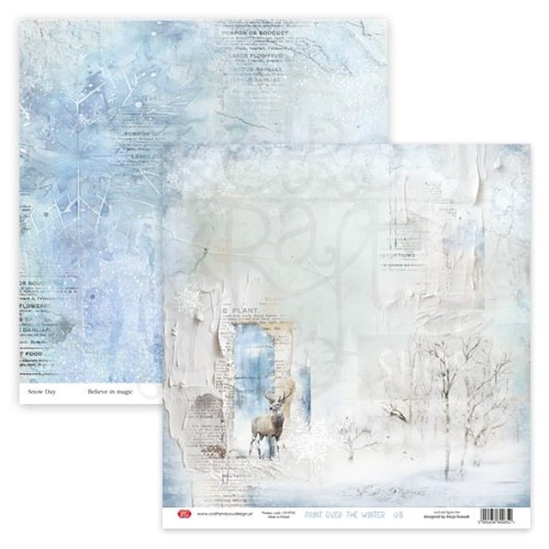 Papier do scrapbookingu 30x30 Paint Over The Winter 03 Craft&amp;You Design