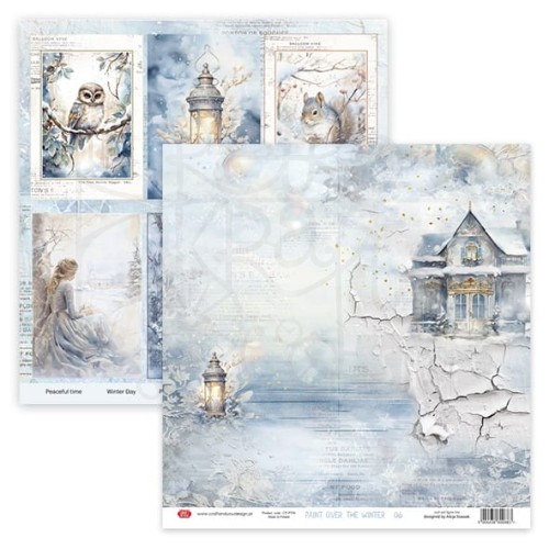Papier do scrapbookingu 30x30 Paint Over The Winter 06 Craft&amp;You Design