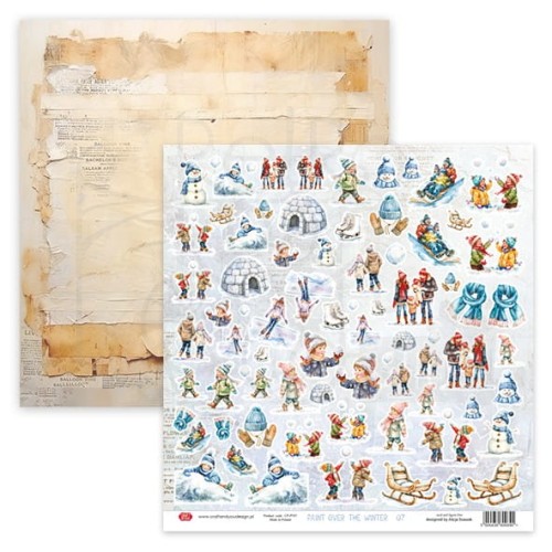 Papier 30x30 elementy do wycięcia Paint Over The Winter 07 Craft&amp;You Design
