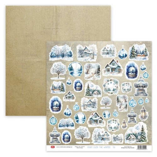 Papier 30x30 elementy do wycięcia Paint Over The Winter 10 Craft&amp;You Design