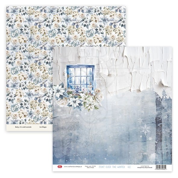 Zestaw papierów do scrapbookingu 30x30 Paint Over The Winter CPS-PT30-6 Craft&amp;You Design