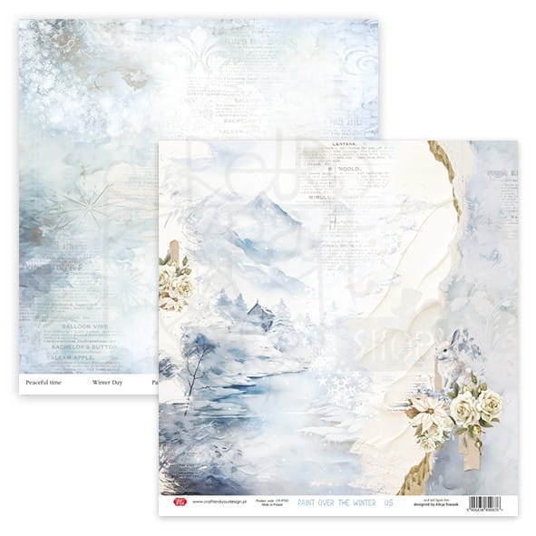 Zestaw papierów do scrapbookingu 30x30 Paint Over The Winter CPS-PT30-6 Craft&amp;You Design