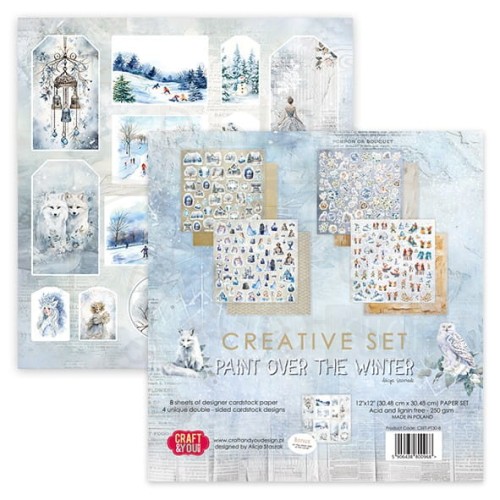 Papier 30x30 elementy do wycięcia Paint Over The Winter okładka Craft&amp;You Design
