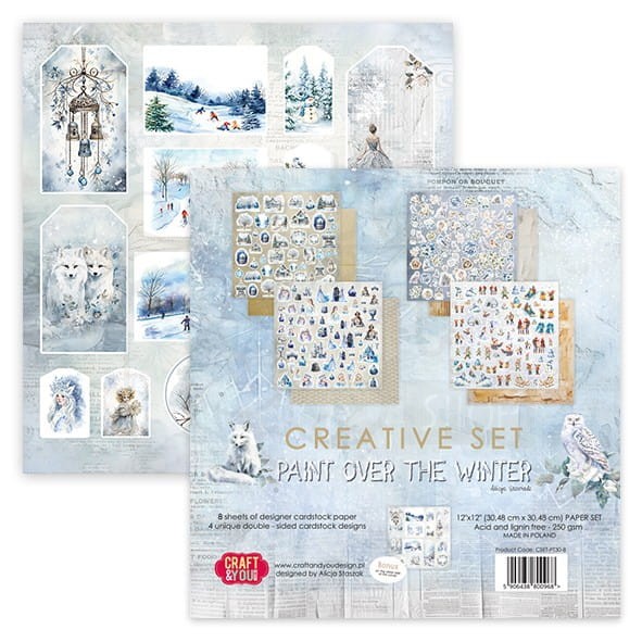 Papier 30x30 elementy do wycięcia Paint Over The Winter okładka Craft&amp;You Design
