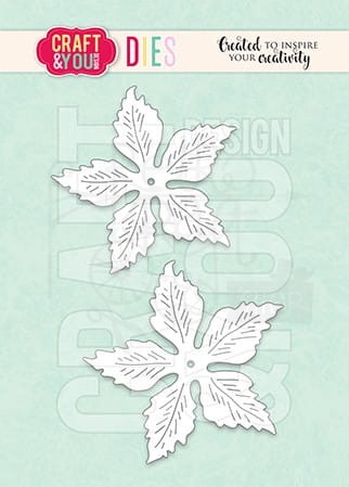 Wykrojnik Magda's Poinsettia Bigger Flowers CW308 Craft&amp;You Design