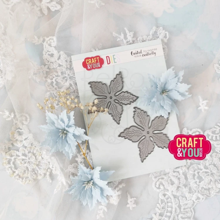 Wykrojnik Magda's Poinsettia Bigger Flowers CW308 Craft&amp;You Design