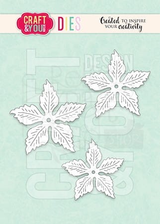Wykrojnik Magda's Poinsettia Smaller Flowers CW309 Craft&amp;You Design