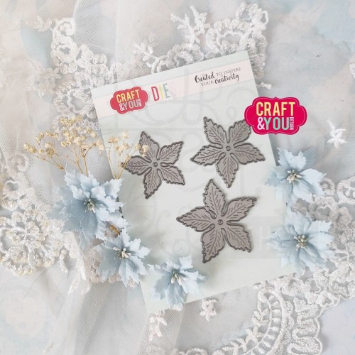 Wykrojnik Magda's Poinsettia Smaller Flowers CW309 Craft&amp;You Design