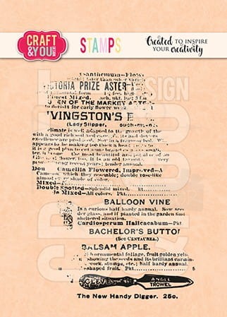 Stempel akrylowy Newspaper CS044 Craft&amp;You Design