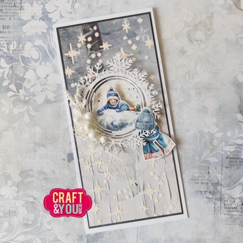 Szablon maska A6 Snowflakes - Płatki śniegu SC002 Craft&amp;You Design